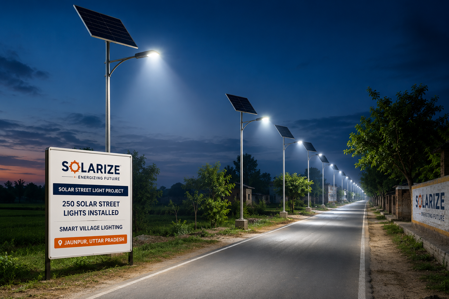 Solar Street Light Project — 250 Lights